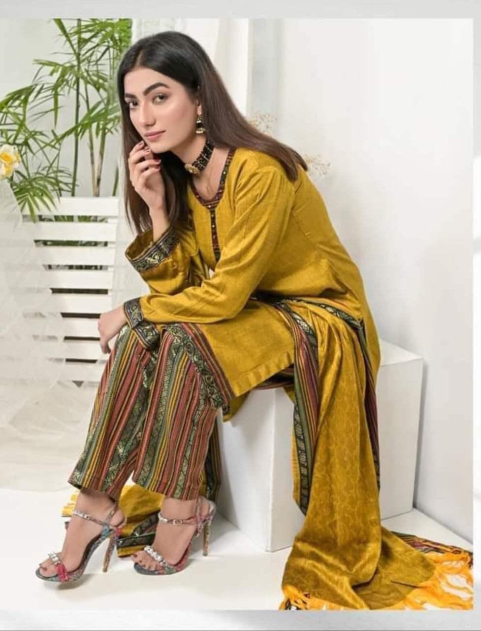 WINTER SILK DIGITAL PRINTED 3-PIECE - DP#56